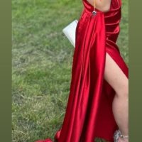 Червена рокля за повод , снимка 3 - Рокли - 42104564