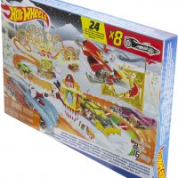 Коледен Календар Hot Wheels Адвент календар с 8 Коли и изненади, снимка 3 - Коли, камиони, мотори, писти - 39407009