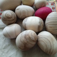 Дървени яйца за декорация, снимка 1 - Други ценни предмети - 41266512