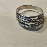 Сребърен пръстен мъжки 24мм (175), снимка 2 - Пръстени - 41691657