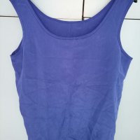 Синя дамска блузка, снимка 1 - Корсети, бюстиета, топове - 41673632