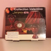 Колекция от 3 части Valentino- Ваза ,Кварцов часовник и Основа за лампа , снимка 1 - Колекции - 34674728