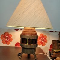Битова настолна лампа с шапка , снимка 5 - Настолни лампи - 39226515