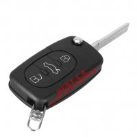 Кутийка ключ Ауди/Audi A2 A3 A4 A6 A8 TT CR2032 3 бутона, снимка 3 - Аксесоари и консумативи - 33860524