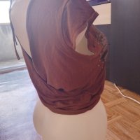 Блузка в кафяв цвят, снимка 8 - Тениски - 41360845