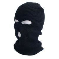 Зимна шапка маска за лице - Черна, снимка 1 - Шапки - 35736146