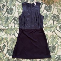 Къса рокля с кожa H&M, снимка 1 - Рокли - 34181935
