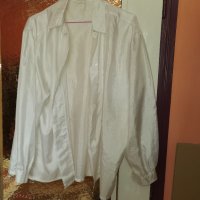 Копринена бяла дамска риза, снимка 3 - Ризи - 40791487