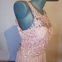 Розова бална рокля Laona р-р Л, нова, с етикет, снимка 5 - Рокли - 35741686