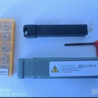 Комплект стругарски нож SER1616H16 с 10 пластини 16ER AG60 и ключ, снимка 1 - Други инструменти - 41081519