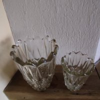 Стъклени ретро български вази , снимка 3 - Антикварни и старинни предмети - 44402496