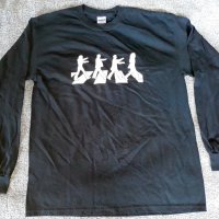пародийна тениска с дълъг рукав Beatles, снимка 1 - Тениски - 38636134