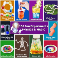 Нов Научен Комплект 150 Експеримента Образователен Подарък за деца, снимка 4 - Образователни игри - 44572321