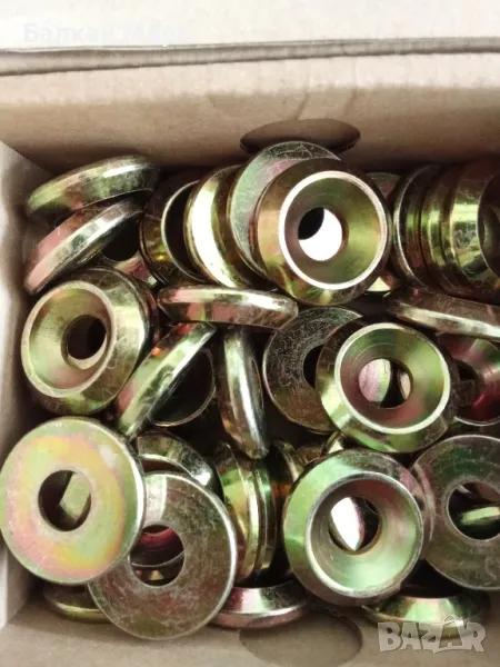 Поцинковани,подложни,конусни шайби,шайба за винтове за дърво – 9x25 мм (50, снимка 1