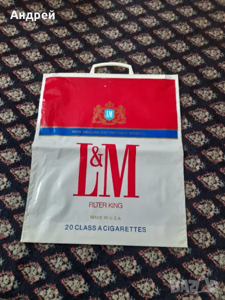 Стара найлонова торбичка L&M, снимка 1