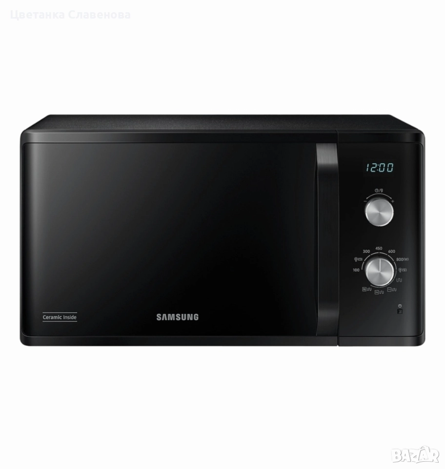 Микровълнова фурна Samsung MG23K3614AK, 23 л, 1250 W, LED дисплей, 6 степени на мощност, снимка 1