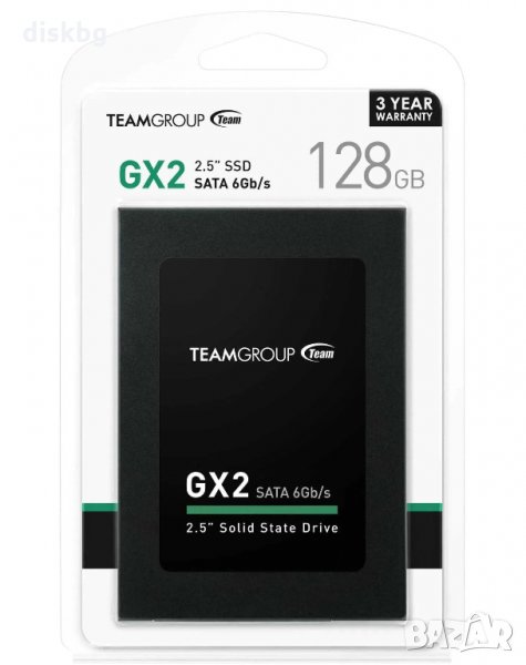 SSD диск 128GB Team Group GX2, 2.5" SATA 3 - Нов твърд диск, запечатан , снимка 1