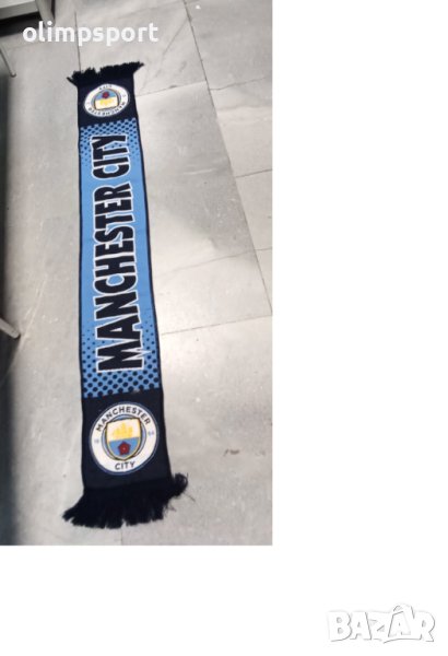 шал футболен Manchester City  нов тъкан,  размер 20 х 140см, снимка 1