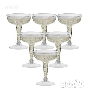 Пластмасова коктейлна чаша чаши за шот шампанско коктейл парти вино моминско ергенско, снимка 1