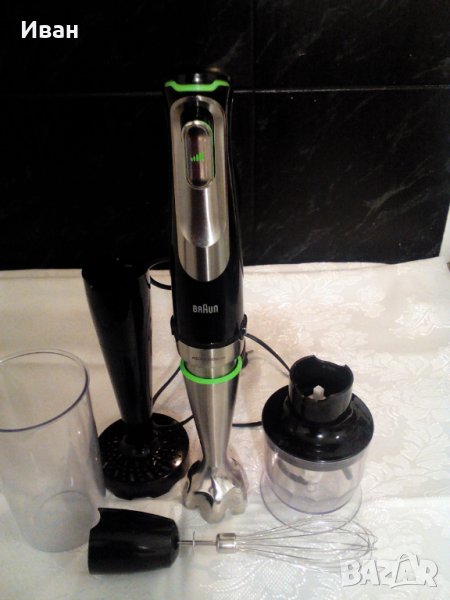 Мощен Пасатор с чопър BRAUN MULTIQUICK AKTIVBLADE 1000W, снимка 1