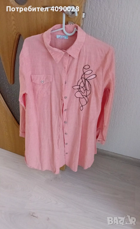 Дамска риза + ПОДАРЪК пухен елек, снимка 1