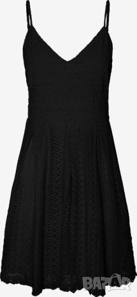 Дамска рокля с подплата Vero Moda, 75% памук, 25% найлон, Черна, 42, снимка 1