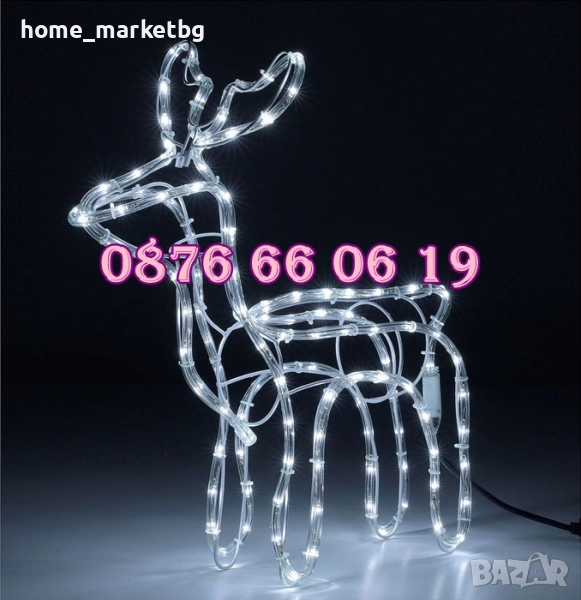 3 модела Коледен светещ елен, коледна украса, коледен елен, снимка 1