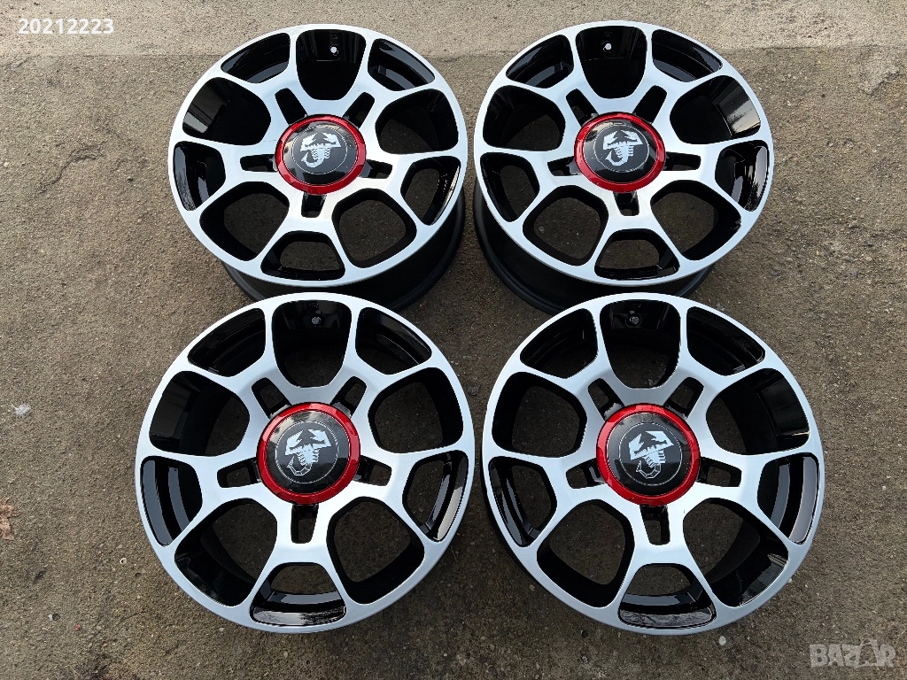 4 броя алуминиеви джанти за Fiat 500,Fiat 500- Abarth 16, снимка 1