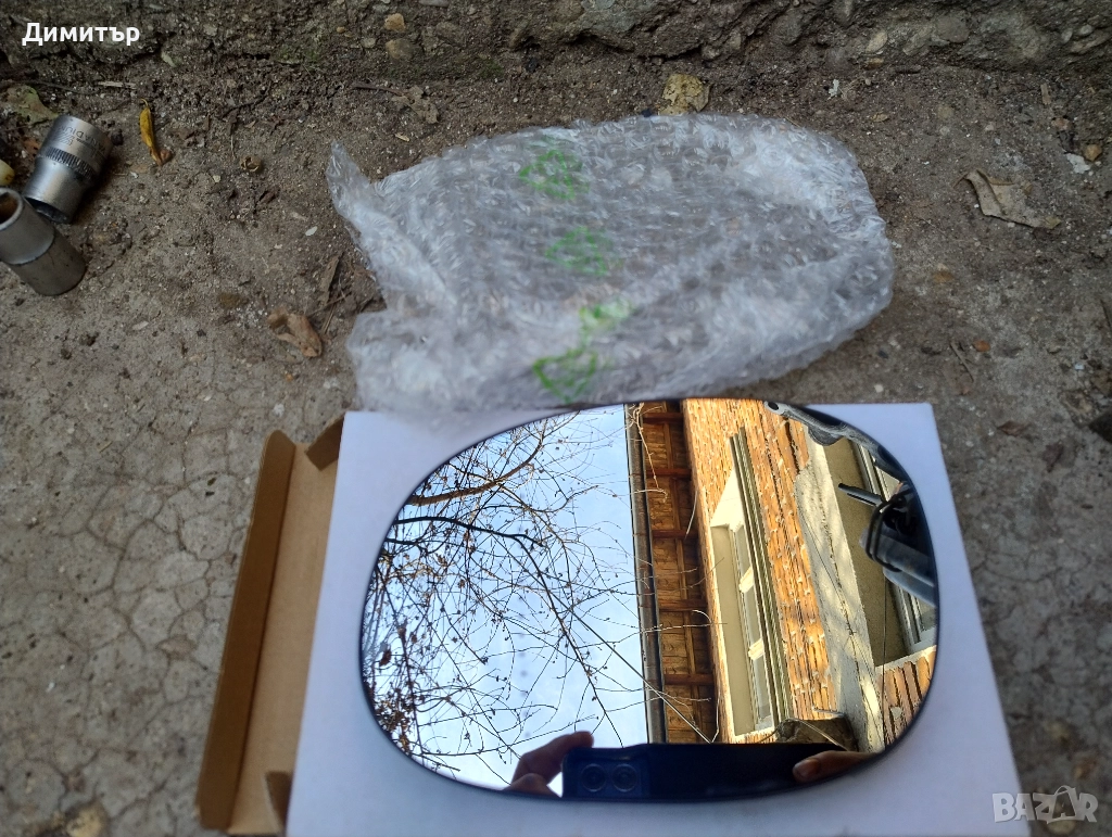 Стъкло Огледало Ляво За Пежо 206 1999г / Peugeot 206 1999y, снимка 1