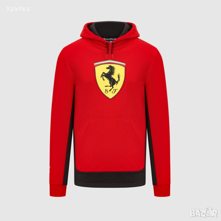 Puma Scuderia Ferrari F1 Logo Hoodie - Оригинален мъжки суитшърт, снимка 1
