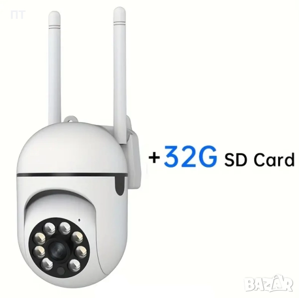 Интелигентна Wi-Fi HD камера с подарък 32GB SD карта, снимка 1
