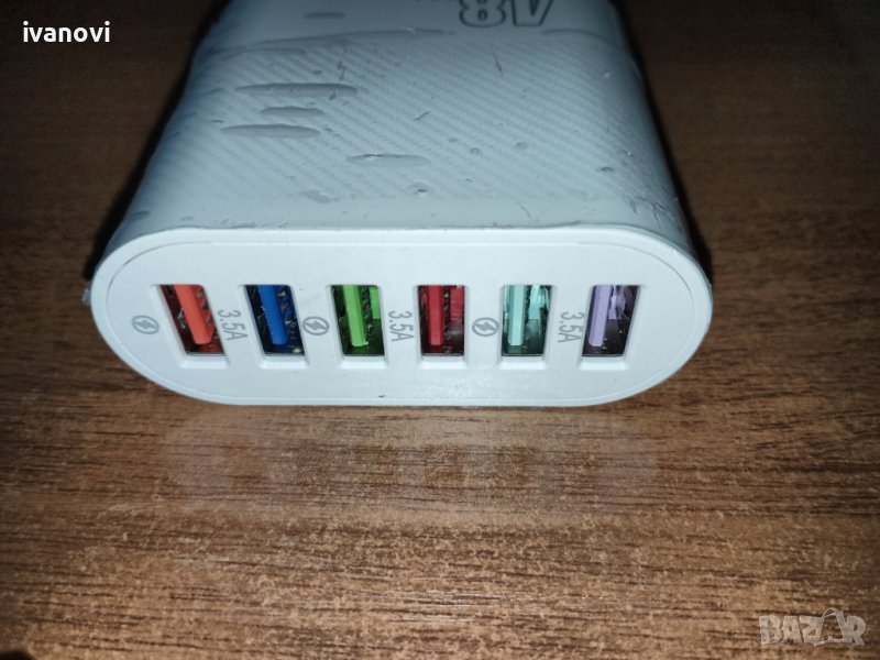 USB зарядно 48W 6 порта, снимка 1