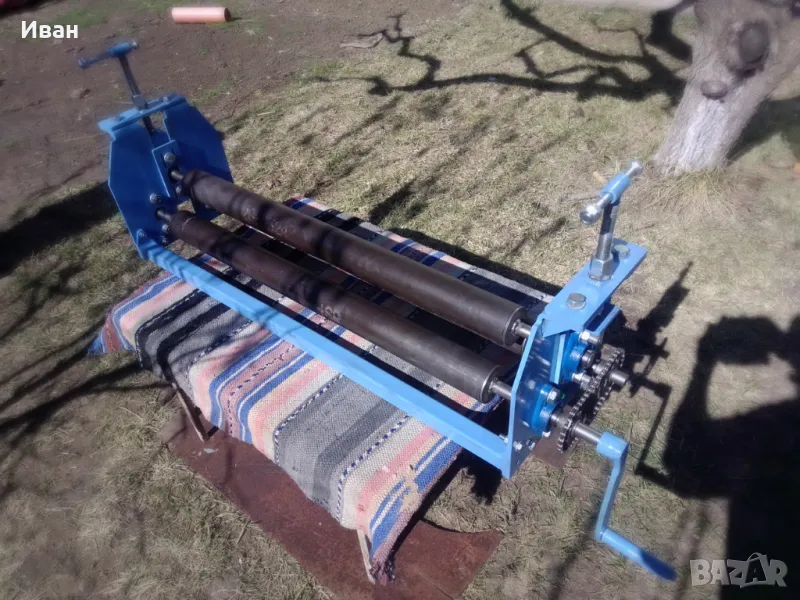 Ръчна рунд машина Машина за огъване на ламарина в дъга Ролкова машина, снимка 1