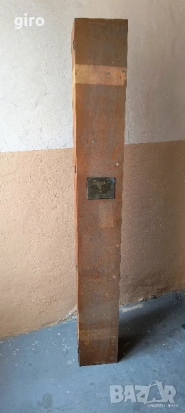 Стар голям дървен сандък от втората световна война , снимка 1