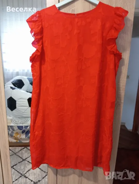 Червена рокля ХЛ, снимка 1