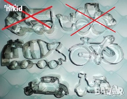 Камион Багер Велосипед колело Превозни средства метална форма резец, снимка 1