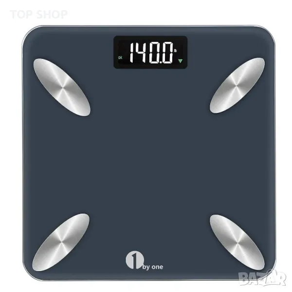 Смарт кантар- везна анализатор от 1 BY ONE Bluetooth Body Smart Scale, снимка 1