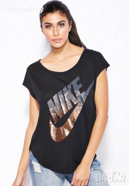 Nike Women's Signal Metallic T-Shirt - страхотна дамска тениска КАТО НОВ, снимка 1