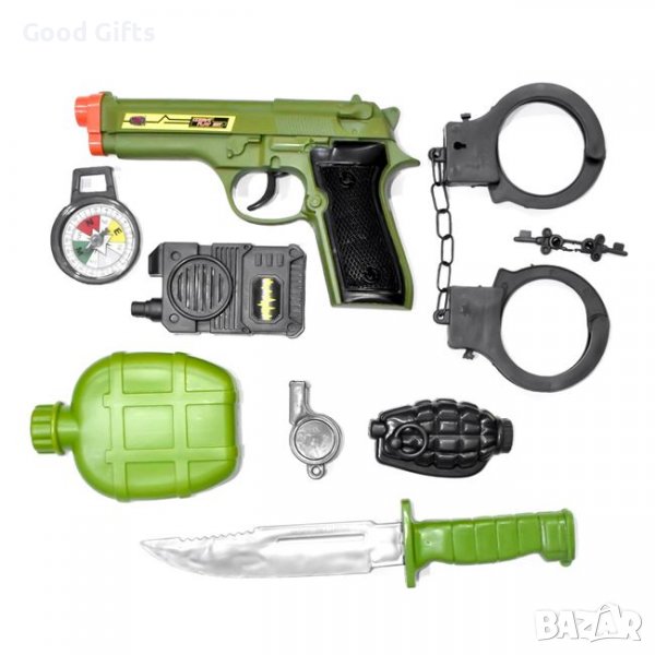 Боен комплект оръжия - 8 части , Аксесоари за детски костюм, снимка 1