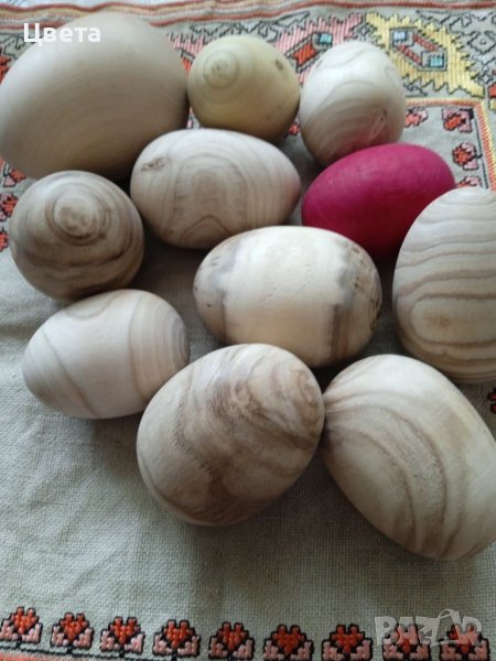 Дървени яйца за декорация, снимка 1