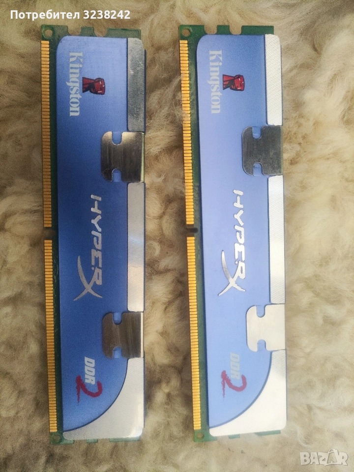 ddr2 ×2бр. 1gb. с радиатори, снимка 1
