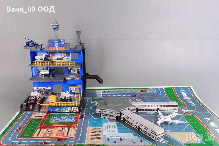 Сет конструктор "Летище" с килимче за игра, снимка 1