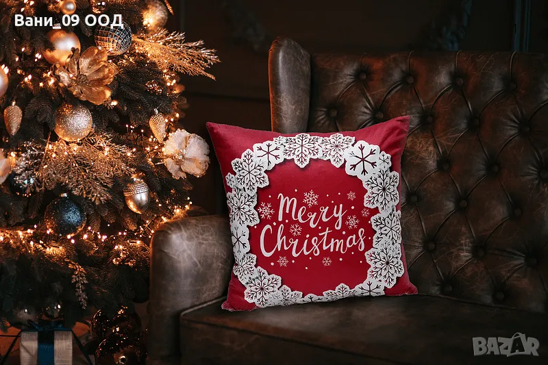 Коледна Деко възглавница , снимка 1