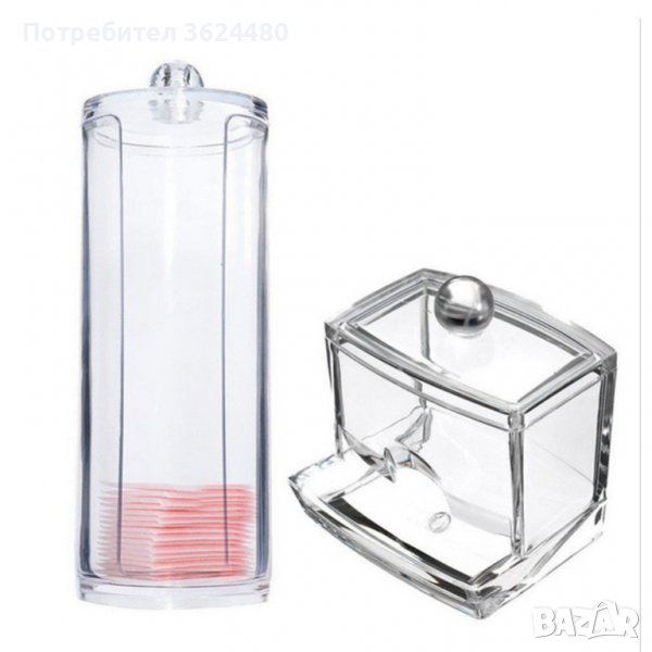 Диспенсър за памучни тампони и клечки за уши, снимка 1