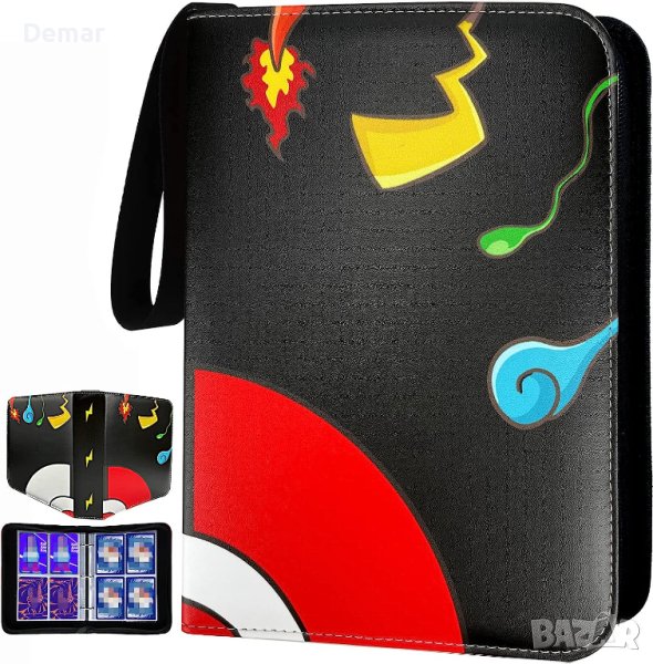 Колекционерски Албум за карти, Класьор Покемон 400 джобчета, Pokemon органайзер, снимка 1