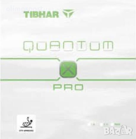гума за тенис на маса Tibhar quantum  x pro green нова гладка нападателна гума от ново поколение , снимка 1