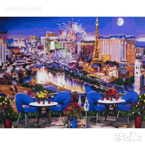 Комплект за рисуване  по номера с платно 50х40 см, Модел 62 (27014662) , снимка 1