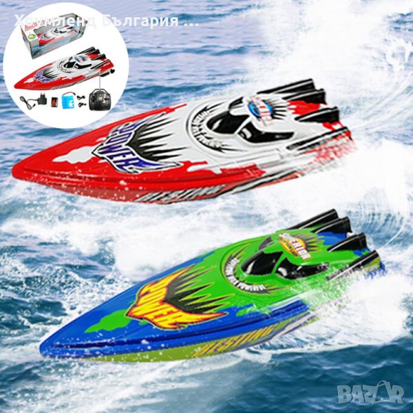 Състезателна лодка с дистанционно управление и 30М обхват, снимка 1