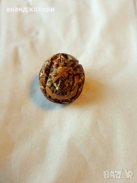 Индийска традиционна скулптура - Ганеша- Бетел орех, снимка 1