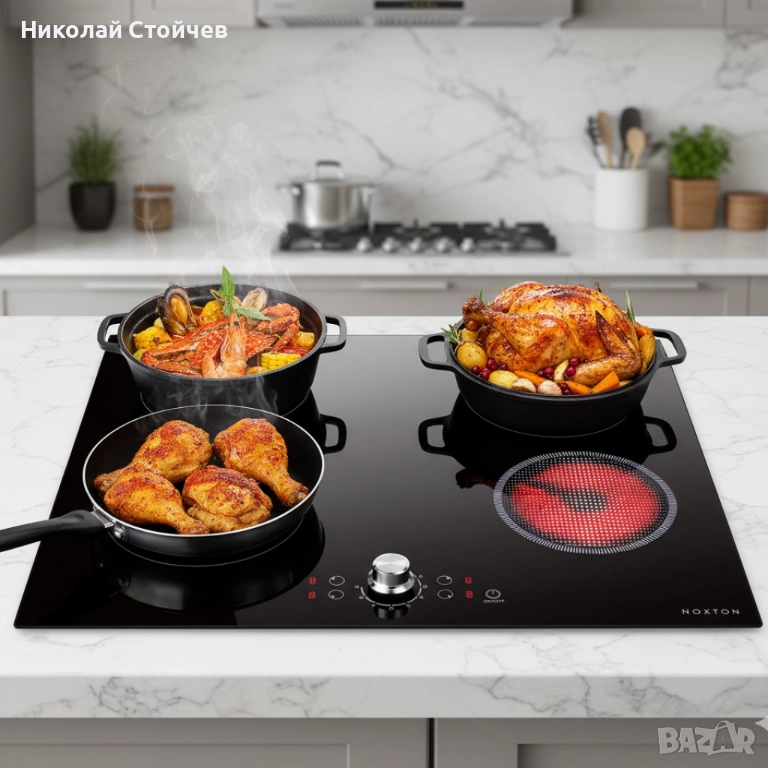 Стъклокерамичен плот NOXTON NTC-D46082, нов, снимка 1